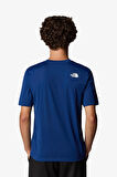 The North Face M Foundatıon Abstract Graphıc  Erkek Mavi T-Shirt NF0A8BQVD1R1