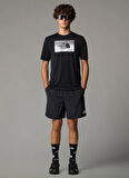 The North Face NF0A8BQVJK31-M FOUNDATION ABSTRACT Siyah Bisiklet Yaka Regular Fit Düz Erkek T-Shirt