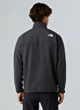 The North Face NF0A89JHU8M1-M GLACIER HEAVYWEIGHT Gri Fermuarlı Yaka Standart Düz Erkek Sweatshırt