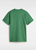 Vans VN0A3CZEBR11-LEFT CHEST LOGO TEE Yeşil Yuvarlak Yaka Normal Düz Erkek T-Shirt