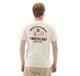 B0A2G8SCM91-R Timberland Work Inspired Back Graphic Tee Erkek T-Shirt Krem