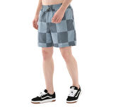 000M43E581-R Vans Primary Checkerboard Elastic Boardshort Erkek Şort Ve Kapri Mavi