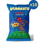 Yummate Yer Fıstığı Aromalı Fırınlanmış Nohut Cipsi 18 x 28 gr