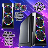 WarboX Rottweiler Xeon X5650 3.10ghz 48gb Ram 512gb Ssd R7 240-4gb E.kartı 22" Monitör Gaming Bilgisayar
