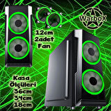 WarboX Tiger Xeon X5650 3,10ghz 64gb Ram 512gb Ssd R7 240-4gb E.kartı 24" Monitör Gaming Bilgisayar