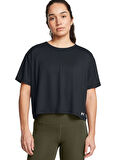 Siyah Kadın Yuvarlak Yaka Oversize Fit T-Shirt 1379178-003 Motion SS