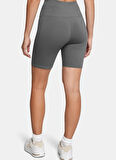 Under Armour 1386703-025-UA Rival 7in Short Gri Lastikli Bel Dar Düz Kadın Şort