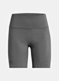 Under Armour 1386703-025-UA Rival 7in Short Gri Lastikli Bel Dar Düz Kadın Şort