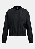 Siyah Kadın Fermuarlı Yaka Normal Kalıp Zip Ceket 1386346-001 UA Run Anywhere Jacket