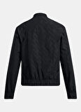 Siyah Kadın Fermuarlı Yaka Normal Kalıp Zip Ceket 1386346-001 UA Run Anywhere Jacket