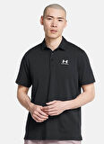 1386608-001 UA Icon Polo Siyah Polo Yaka Loose Fit Erkek Polo T-Shirt