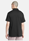 1386608-001 UA Icon Polo Siyah Polo Yaka Loose Fit Erkek Polo T-Shirt