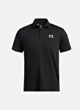1386608-001 UA Icon Polo Siyah Polo Yaka Loose Fit Erkek Polo T-Shirt
