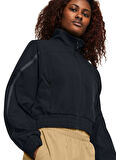 Siyah Kadın Fermuarlı Yaka Normal Kalıp Zip Ceket 1386479-001 Unstoppable Crop Jacket