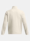 Beyaz Erkek Fermuarlı Yaka Normal Kalıp Sweatshirt 1387570-110 UA Expanse Fleece HZ
