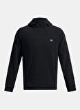 Siyah Erkek Kapüşon Yaka Normal Kalıp Sweatshirt 1387571-001 UA Expanse Fleece Hoodi