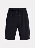 1386560-001 UA Vibe Woven Cargo Sho Loose Fit Siyah Erkek Şort
