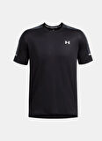 Siyah Erkek Yuvarlak Yaka Normal Kalıp T-Shirt 1385976-001 UA Tech Utility SS