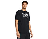 Under Armour Ua M Glitch Logo Erkek Günlük Tişört 1386810-001 Siyah