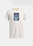 Beyaz Erkek Yuvarlak Yaka T-Shirt 1387108-114 Curry Hvyweight Trend T