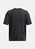Under Armour 1389147-001-UA M HW OS LOGO WASH SS Siyah Bisiklet Yaka Normal Düz Erkek T-Shirt
