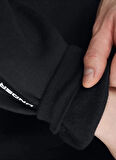1389357-001 UA Icon Fleece Crew Tap Yuvarlak Yaka Fitted Siyah Erkek Sweatshirt