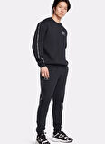 1389357-390 UA Icon Fleece Crew Tap Haki Yuvarlak Yaka Normal Kalıp Erkek Sweatshirt