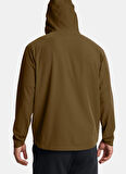 Kiremit Erkek Fermuarlı Yaka Normal Kalıp Zip Ceket 1389354-498 UA Unstoppable Jacket L