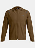 Kiremit Erkek Fermuarlı Yaka Normal Kalıp Zip Ceket 1389354-498 UA Unstoppable Jacket L
