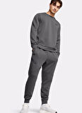 1389351-025 UA Unstoppable Flc Crew Gri Yuvarlak Yaka Fitted Erkek Sweatshirt