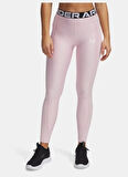 1388693-647 HeatGear Rib Legging Lastikli Bel Normal Kalıp Pembe Kadın Tayt
