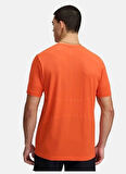 1376781-847 UA Vanish Elite Seamles Kırmızı Yuvarlak Yaka Fitted Erkek T-Shirt