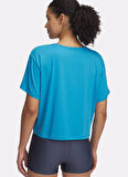 1379178-452 Motion SS Mavi Yuvarlak Yaka Loose Fit Kadın T-Shirt