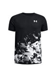 Under Armour Baskılı Siyah Erkek Çocuk T-Shirt 1390035-001-UA Tech Graphic SS