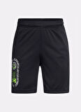 Under Armour Lastikli Bel Normal Siyah Erkek Çocuk Şort 1390017-001-UA Tech Summer Short