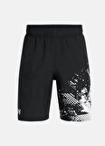 Under Armour Lastikli Bel Normal Siyah Erkek Çocuk Şort UA Tech Woven Graphic Short-1390018