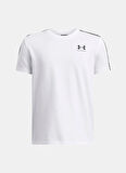 Under Armour Düz Beyaz Erkek Çocuk T-Shirt 6001583-100-UA B Sportstyle Taped S