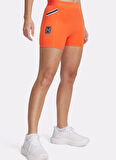 1389569-847 UA Run 96 Short Lastikli Bel Normal Kalıp Kırmızı Kadın Tayt