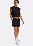 1389680-001 UA Unstoppable Fleece S Loose Fit Siyah Kadın Şort