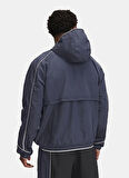 1389825-044 UA Run 96 Jacket Fitted Gri Erkek Zip Ceket