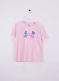Under Armour Baskılı Pembe Kız Çocuk T-Shirt 1389769-647-UA Big Logo UA Fill SS