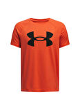 Under Armour Düz Kırmızı Erkek Çocuk T-Shirt 1363283-847-Ua Tech Big Logo Ss