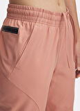 1376926-698 UA Unstoppable Jogger Lastikli Bel Loose Fit Pembe Kadın Eşofman Altı