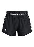 Under Armour Lastikli Bel Dar Siyah Kız Çocuk Şort 1390075-002-G Tech Play Up Short