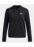 Under Armour 6005511-001-UA Rival Terry Hoodie Siyah Kapüşon Yaka Normal Düz Kadın Sweatshırt