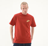 000K42E2Z1-R Vans Brush Script Loose Ss Erkek T-Shirt Turuncu