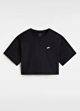 Vans VN000P5QBLK1-W SALTON RELAX CROP SS Siyah Yuvarlak Yaka Normal Düz Kadın T-Shirt