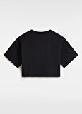 Vans VN000P5QBLK1-W SALTON RELAX CROP SS Siyah Yuvarlak Yaka Normal Düz Kadın T-Shirt