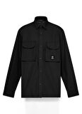 Timberland Utility Overshirt Siyah Düz Erkek Gömlek