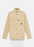 Timberland Utility Overshirt Bej Düz Erkek Gömlek